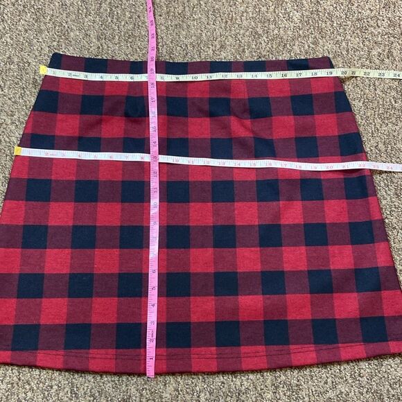 Maurices Black and Red A-line Mini Skirt Women’s Size XL - Picture 4 of 9